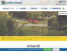 Tablet Screenshot of blancmesnil.fr